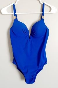 Natori Swimsuit Open Back, V neck, 6 B/C